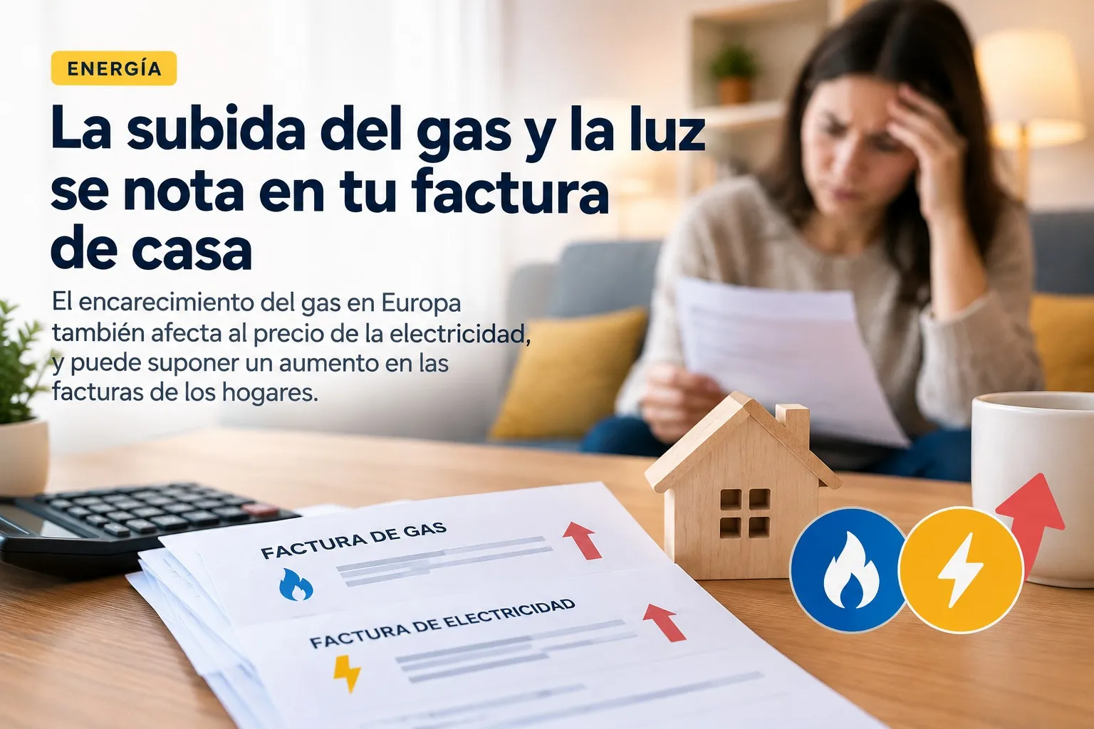 La subida del gas vuelve a presionar el precio de la electricidad